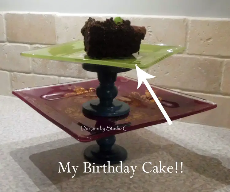 how to make cake stand glass plates featuring dessert