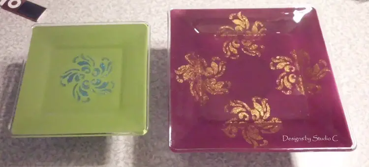 how to make cake stand glass plates completed project