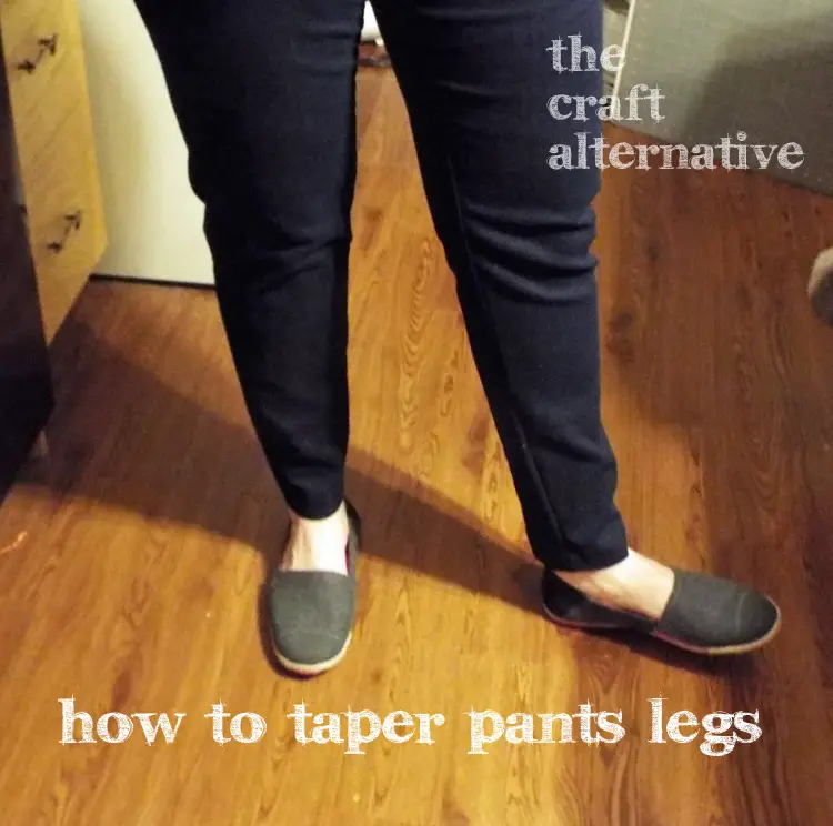 how to taper pants legs