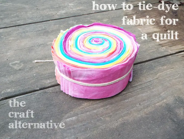 How to Tie Dye Fabric for a Quilt DSCF1932