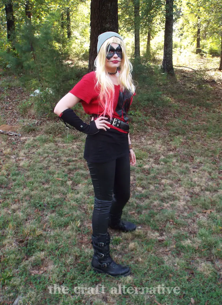 Make It Yourself Harley Quinn Costume completed