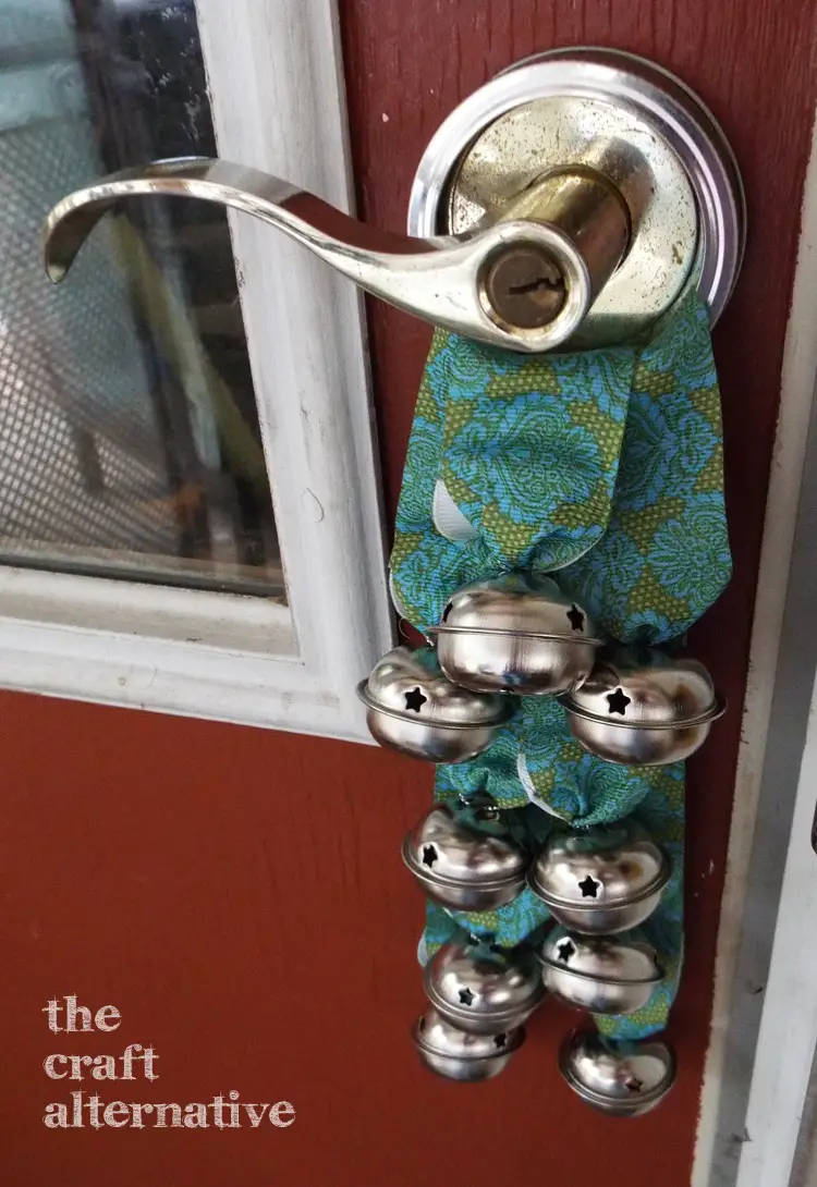Holiday Door Bells bells on door handle