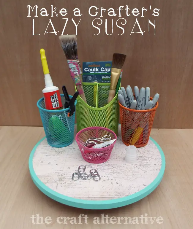 How to Make a Lazy Susan Organizer