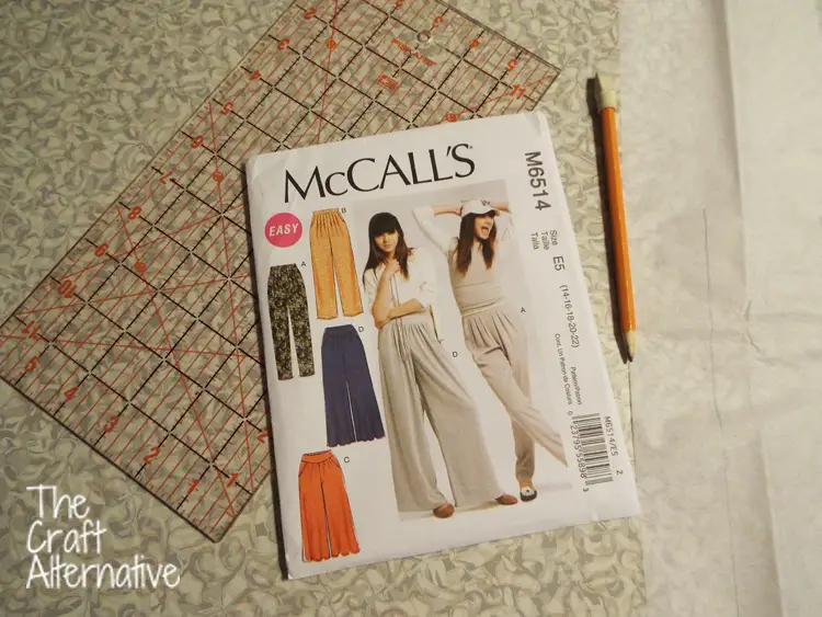 How to Lengthen a Pants Pattern_Supplies