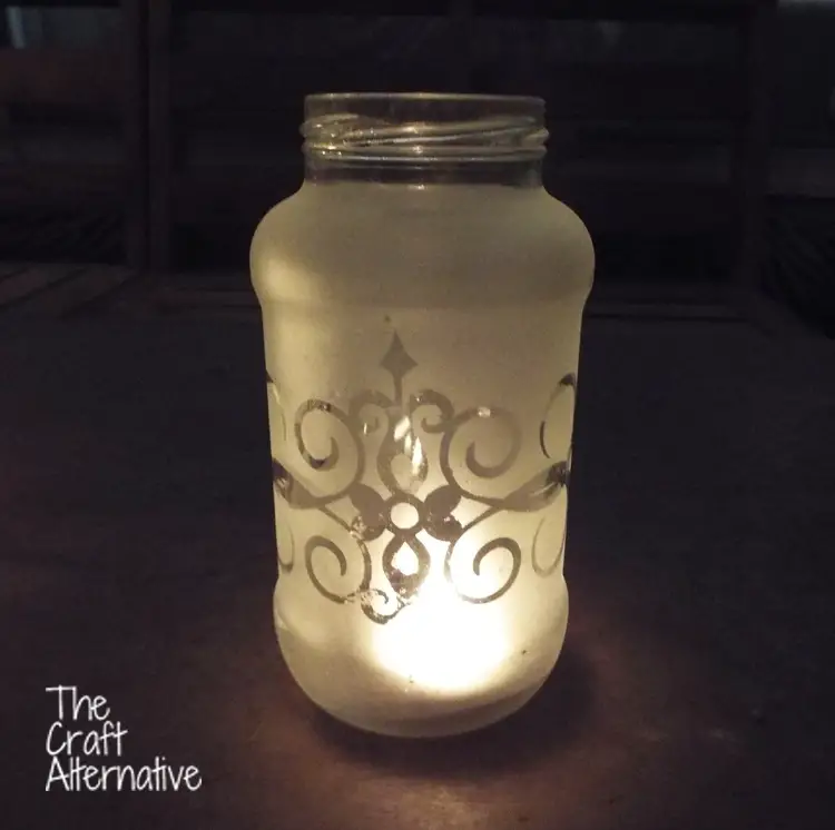 Easy to Make Frosted Jar Lanterns_Scroll