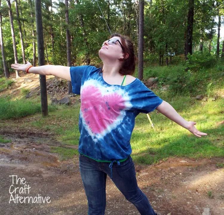 Refashioned and Tie-Dyed T-Shirt_Front