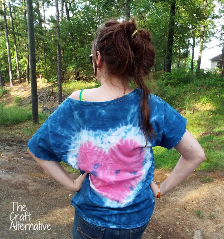 Refashioned and Tie-Dyed T-shirt_Back