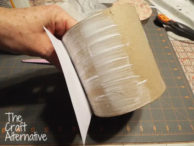 DIY Decoupage Tissue Box-Box Sides