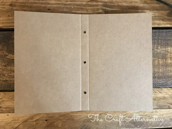 how to make a ribbon notebook_cardboard cover